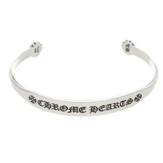 Chrome Hearts Bangle Flat CH Silver Bracelet