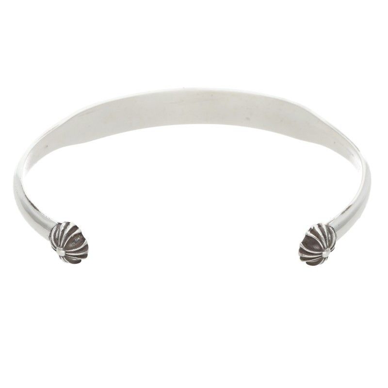 Chrome Hearts Bangle Flat CH Silver Bracelet — view 2