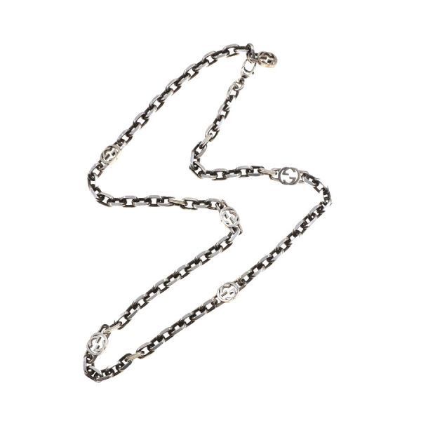 Gucci Interlocking Necklace Silver