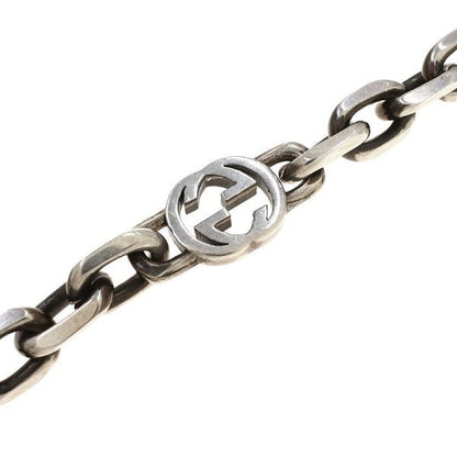 Gucci Interlocking Necklace Silver — view 3