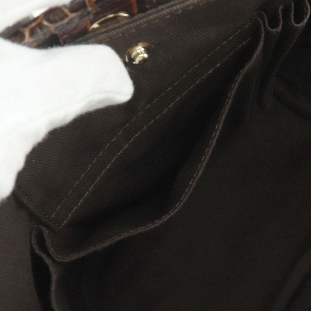 Celine Bittersweet Macadam Nylon Canvas Brown Tote Bag — view 7