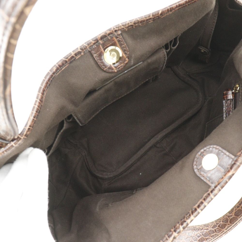 Celine Bittersweet Macadam Nylon Canvas Brown Tote Bag — view 6