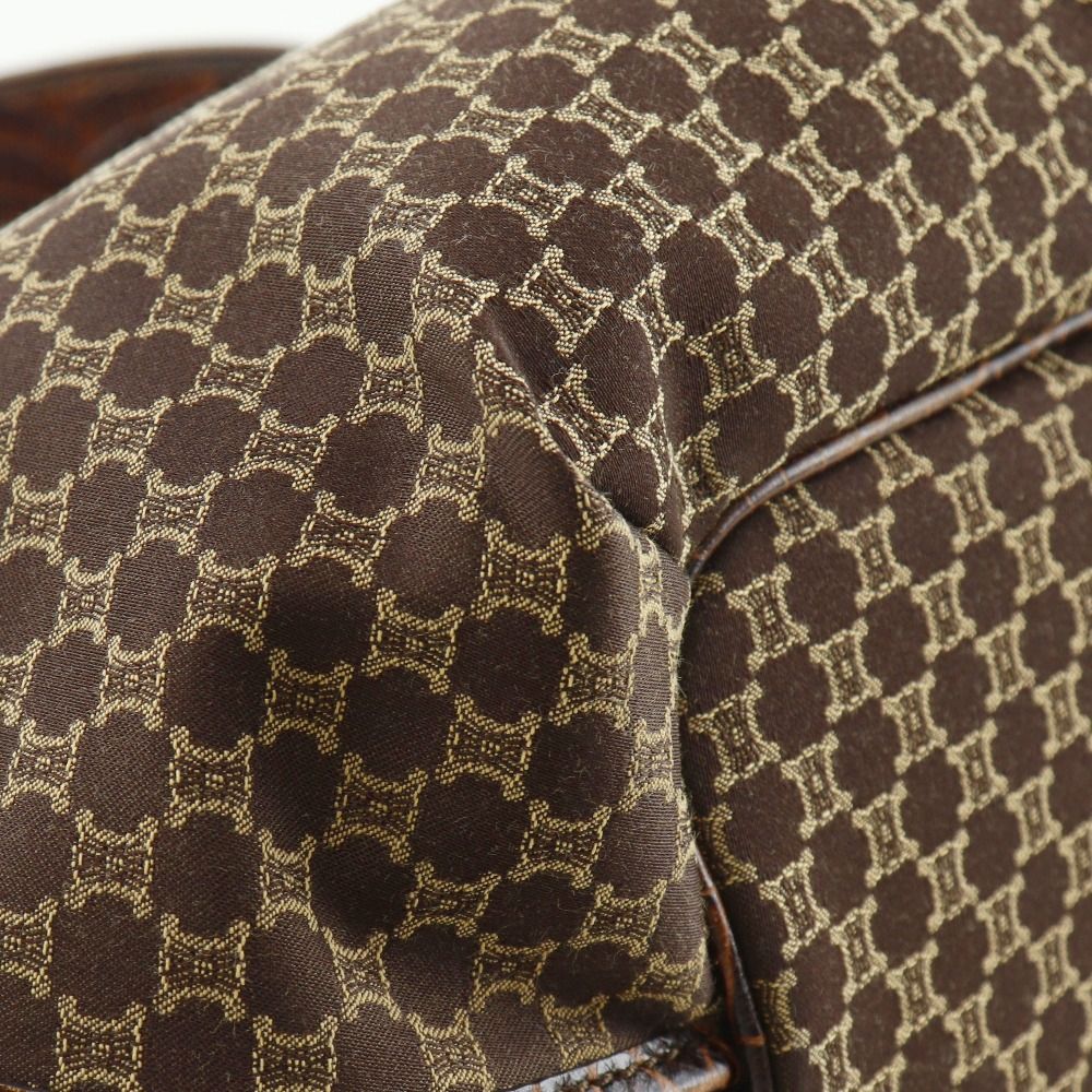 Celine Bittersweet Macadam Nylon Canvas Brown Tote Bag — view 4