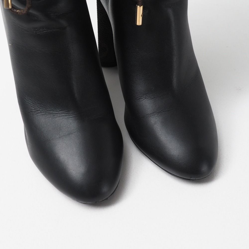 Louis Vuitton Silhouette Line Boots Monogram Heels Long — view 6