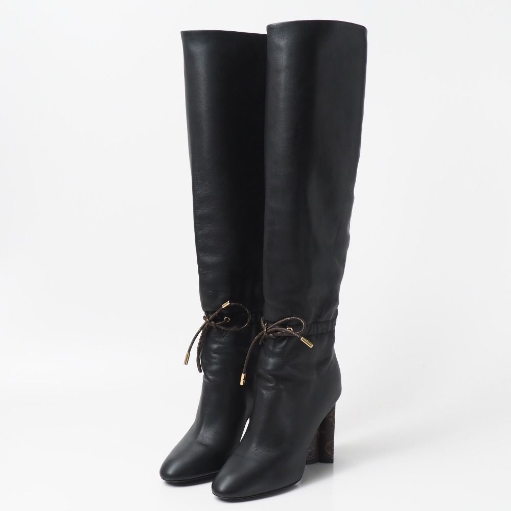 Louis Vuitton Silhouette Line Boots Monogram Heels Long