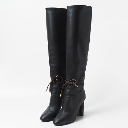 Louis Vuitton Silhouette Line Boots Monogram Heels Long