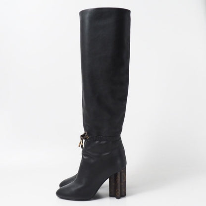 Louis Vuitton Silhouette Line Boots Monogram Heels Long — view 2