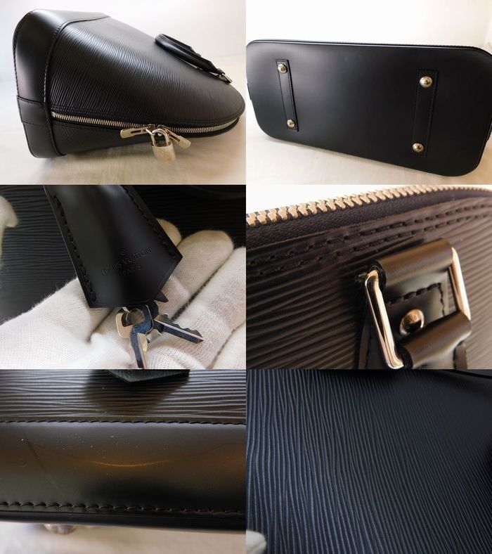 Louis Vuitton Epi Alma GM Noir Black Bag — view 4