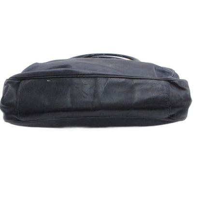 Prada Handbag Plastic Handle Leather Black — view 4