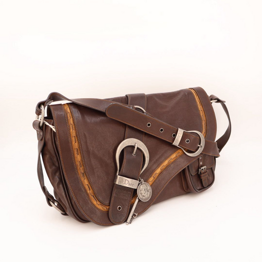 Dior Gaucho Saddle Bag Leather