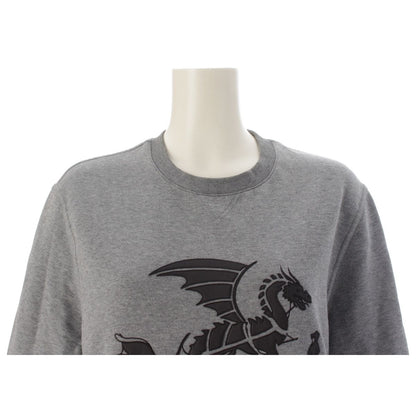 Hermes Ex-Libris Dragon Cotton Long Sleeve Leather Patch Sweatshirt Shirt Top — view 5