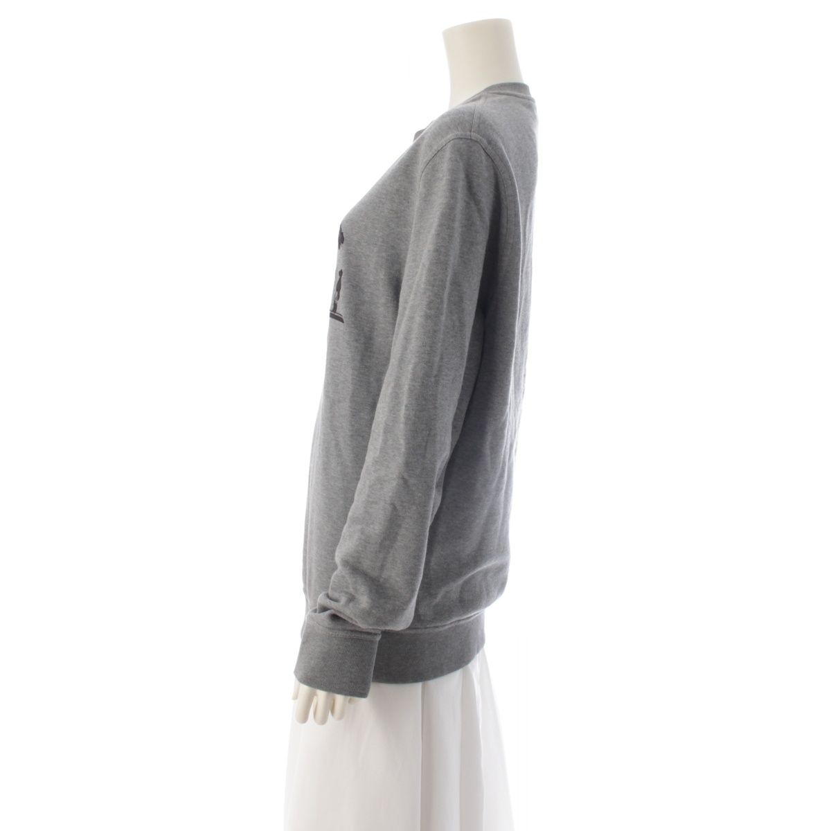Hermes Ex-Libris Dragon Cotton Long Sleeve Leather Patch Sweatshirt Shirt Top — view 3