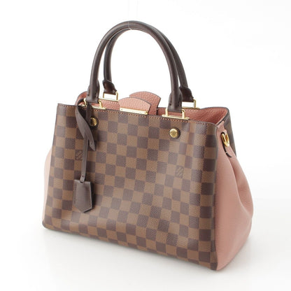 Louis Vuitton Damier Brittany Taurillon Leather 2-Way Handbag Brown Pink — view 2