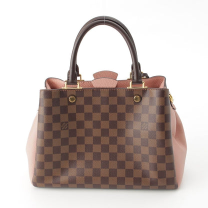 Louis Vuitton Damier Brittany Taurillon Leather 2-Way Handbag Brown Pink — view 4