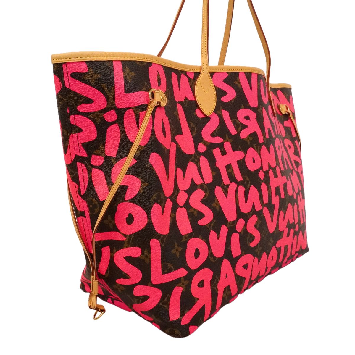 Louis Vuitton Tote Bag Monogram Graffiti Neverfull GM Fuchsia — view 2