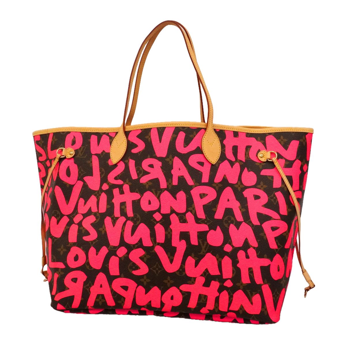 Louis Vuitton Tote Bag Monogram Graffiti Neverfull GM Fuchsia