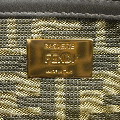 Fendi Handbag Zucca Bucket Jacquard Fabric Brown Gold 2-Way Bag — view 5