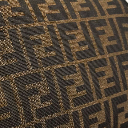 Fendi Handbag Zucca Bucket Jacquard Fabric Brown Gold 2-Way Bag — view 6