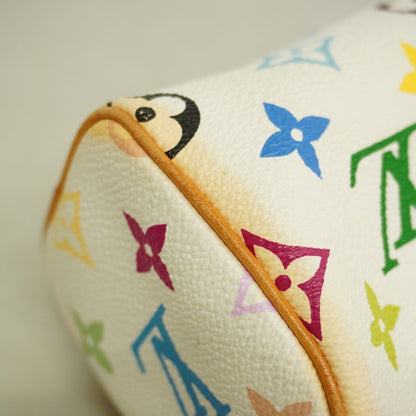 Louis Vuitton Handbag Monogram Multicolor Mini Speedy Blanc — view 6