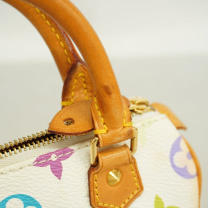 Louis Vuitton Handbag Monogram Multicolor Mini Speedy Blanc — view 7
