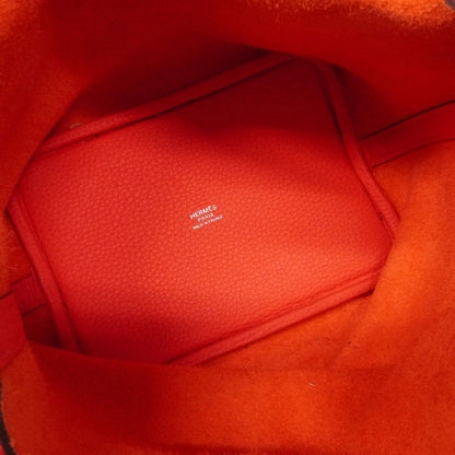Hermes Handbag Picotin Lock PM Taurillon Clemence Rose Texas Silver — view 4