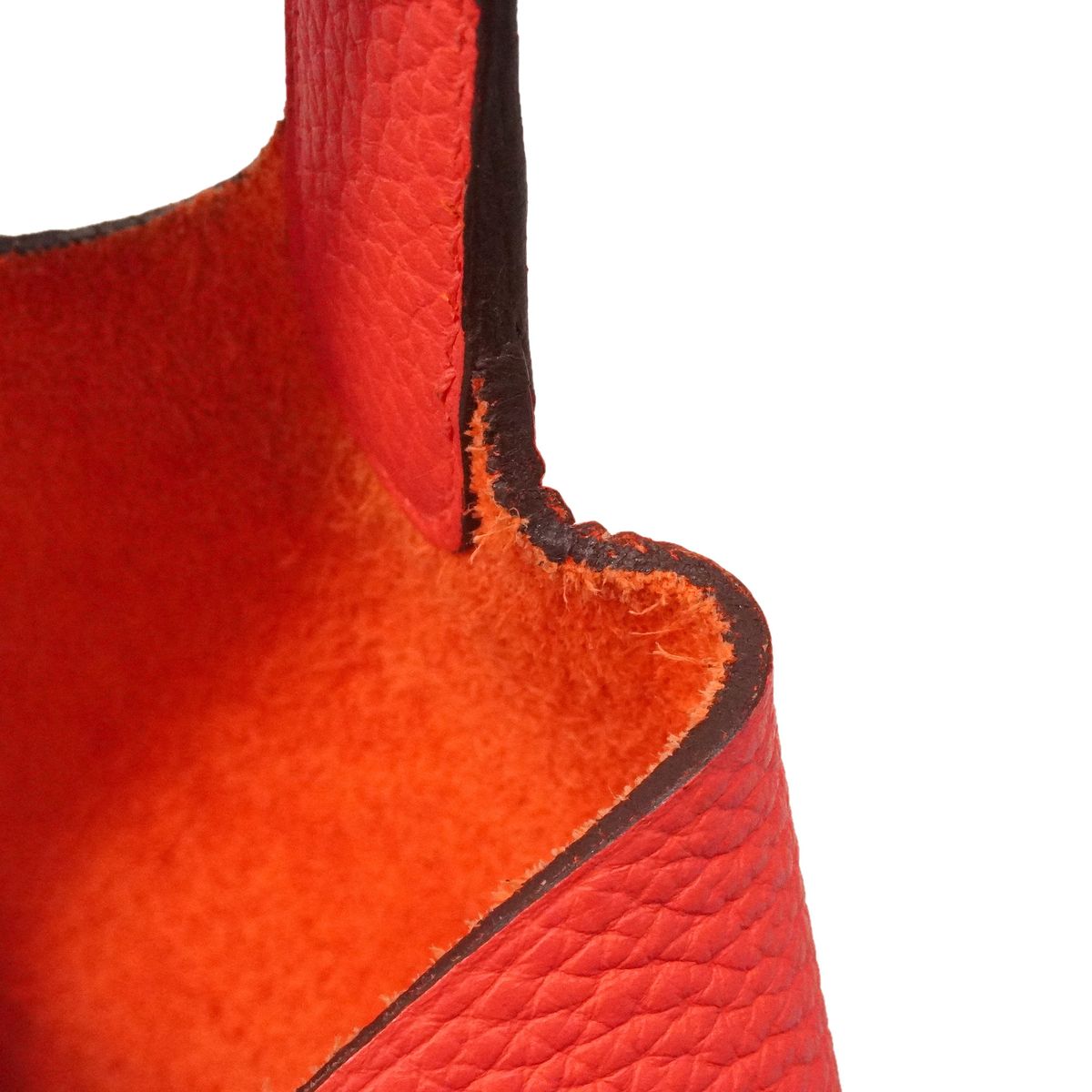 Hermes Handbag Picotin Lock PM Taurillon Clemence Rose Texas Silver — view 7