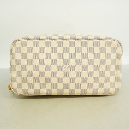 Louis Vuitton Tote Bag Damier Azur Neverfull MM White — view 3