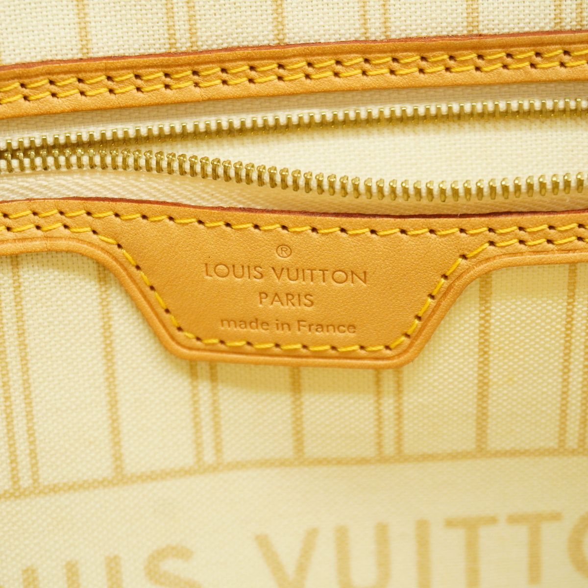 Louis Vuitton Tote Bag Damier Azur Neverfull MM White — view 5