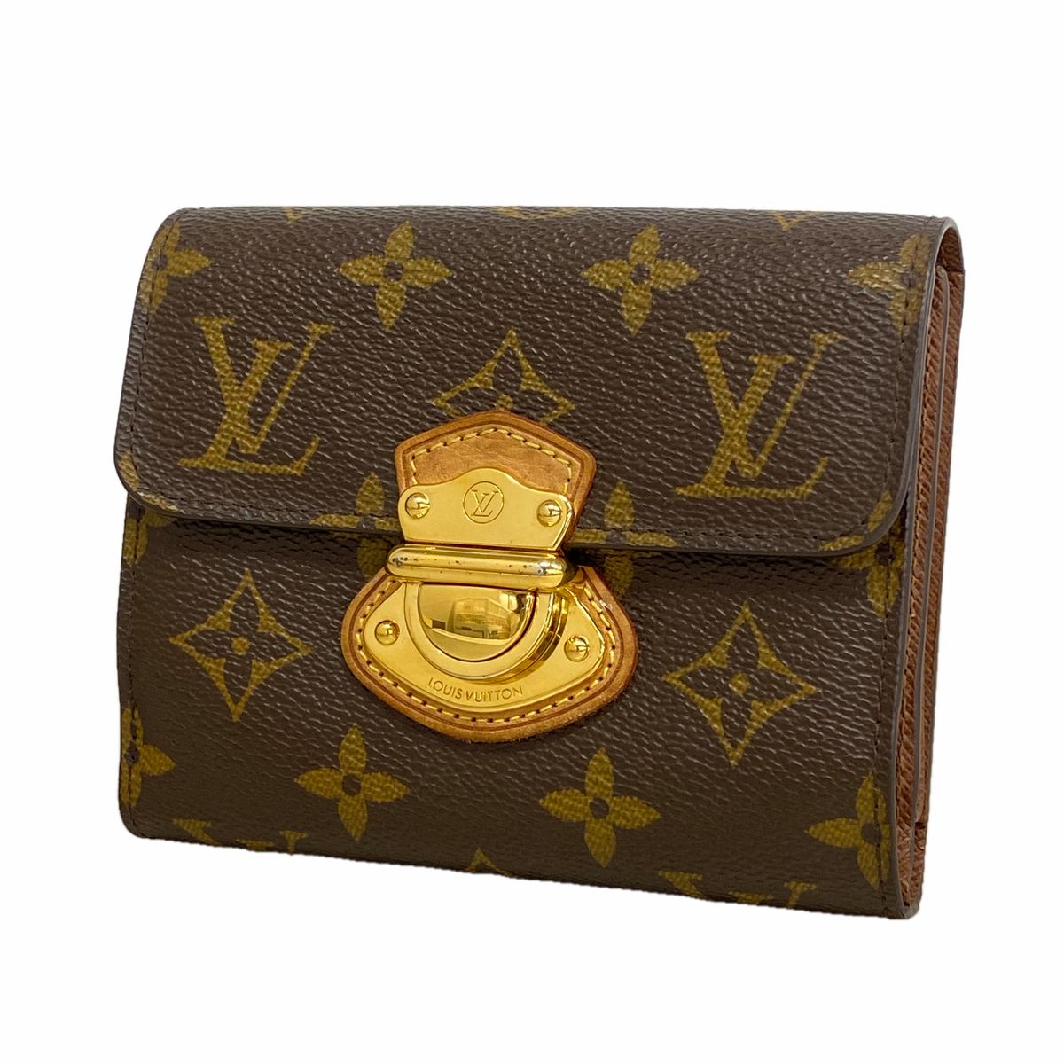Louis Vuitton Trifold Wallet Monogram Portefeuille Joy Brown