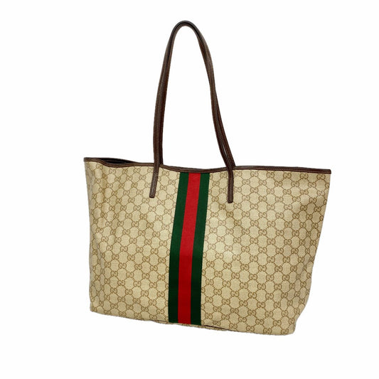 Gucci Tote Bag Tribeca Brown Gold