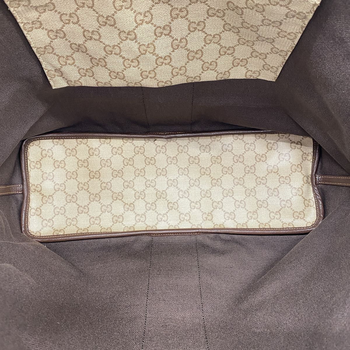 Gucci Tote Bag Tribeca Brown Gold — view 4
