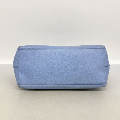 Gucci Handbag Interlocking G Leather Sky Blue Champagne Gold — view 3