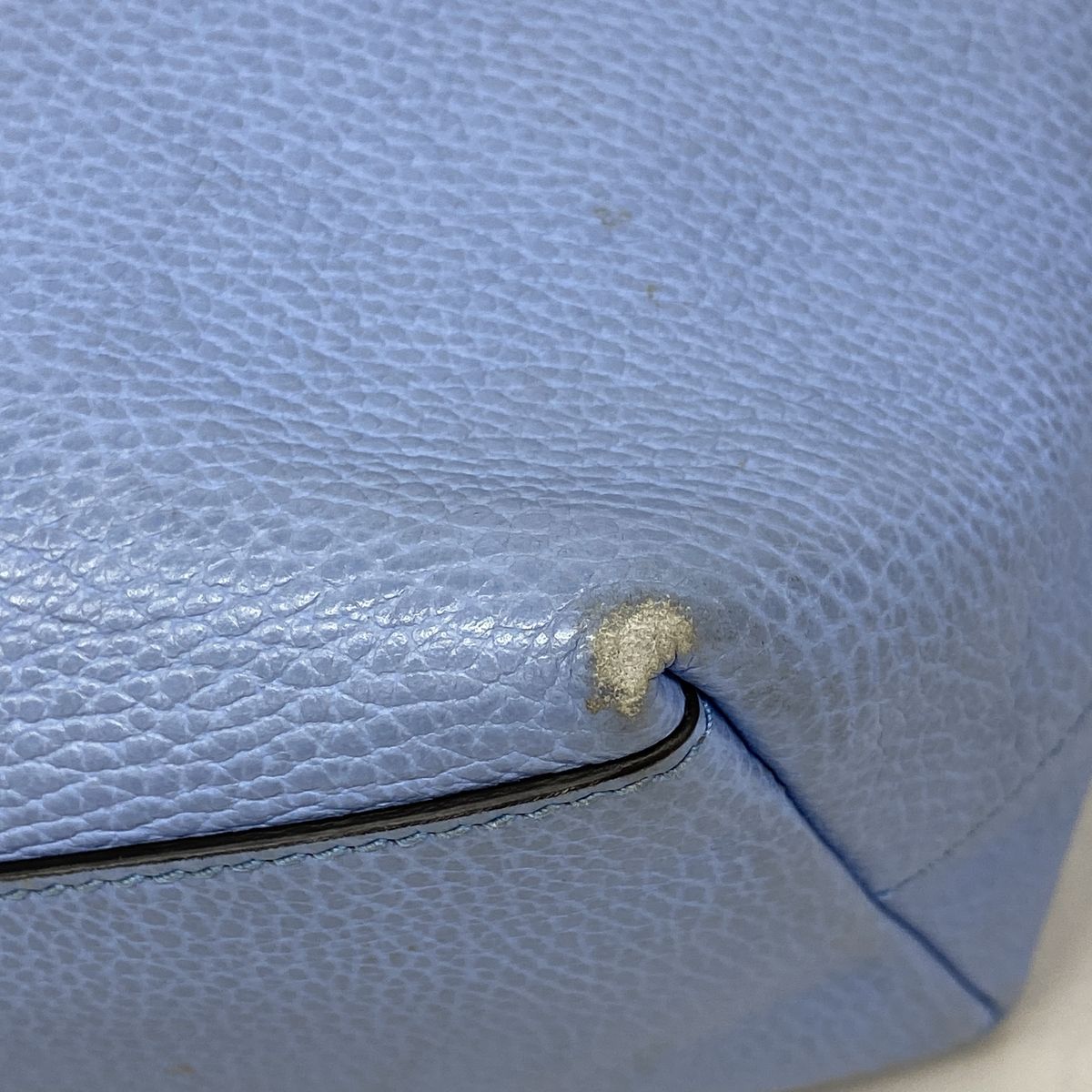 Gucci Handbag Interlocking G Leather Sky Blue Champagne Gold — view 6