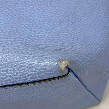 Gucci Handbag Interlocking G Leather Sky Blue Champagne Gold — view 6
