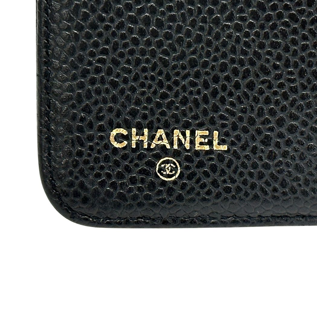 Chanel Agenda Cover CC Logo Leather Black B 6 Hole — view 5