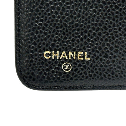 Chanel Agenda Cover CC Logo Leather Black B 6 Hole — view 5