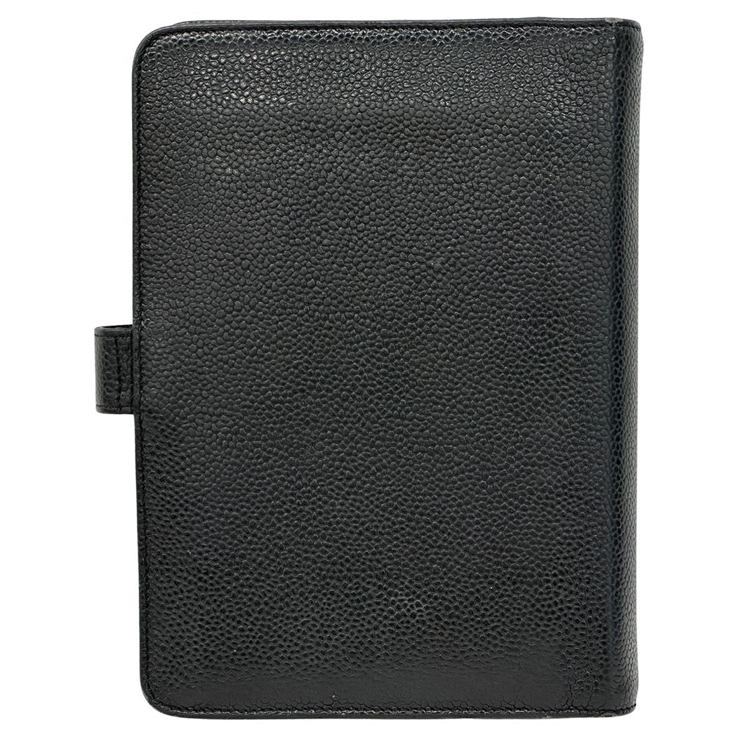 Chanel Agenda Cover CC Logo Leather Black B 6 Hole — view 2