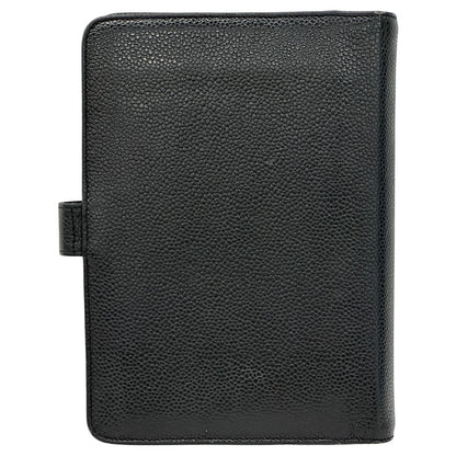 Chanel Agenda Cover CC Logo Leather Black B 6 Hole — view 2