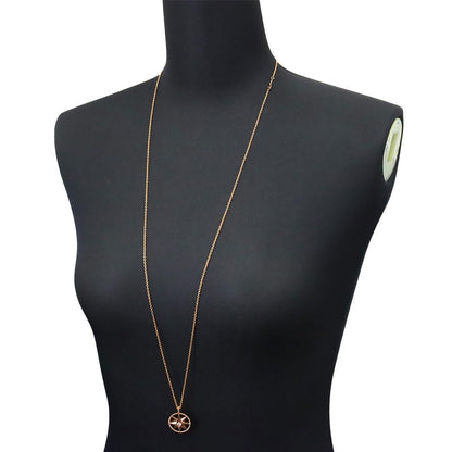 Dior Medallion Onyx Diamond Necklace 18K Pink Gold — view 8
