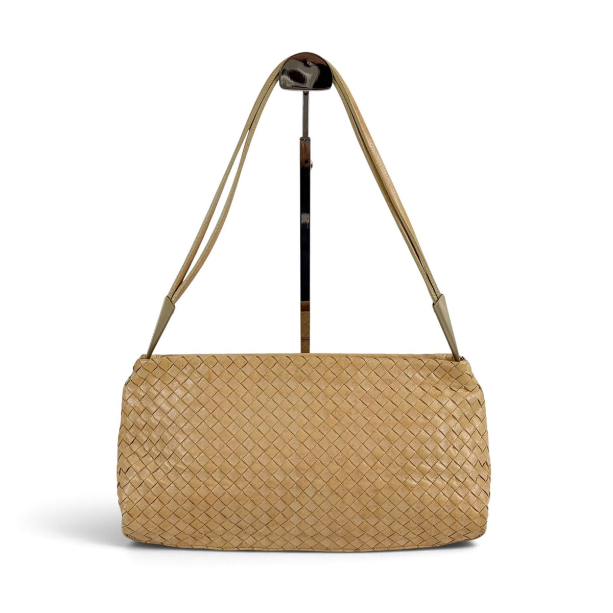 Bottega Veneta Intrecciato Leather Hobo Beige