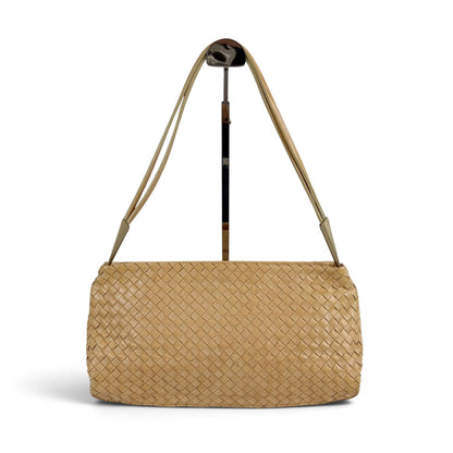 Bottega Veneta Intrecciato Leather Hobo Beige