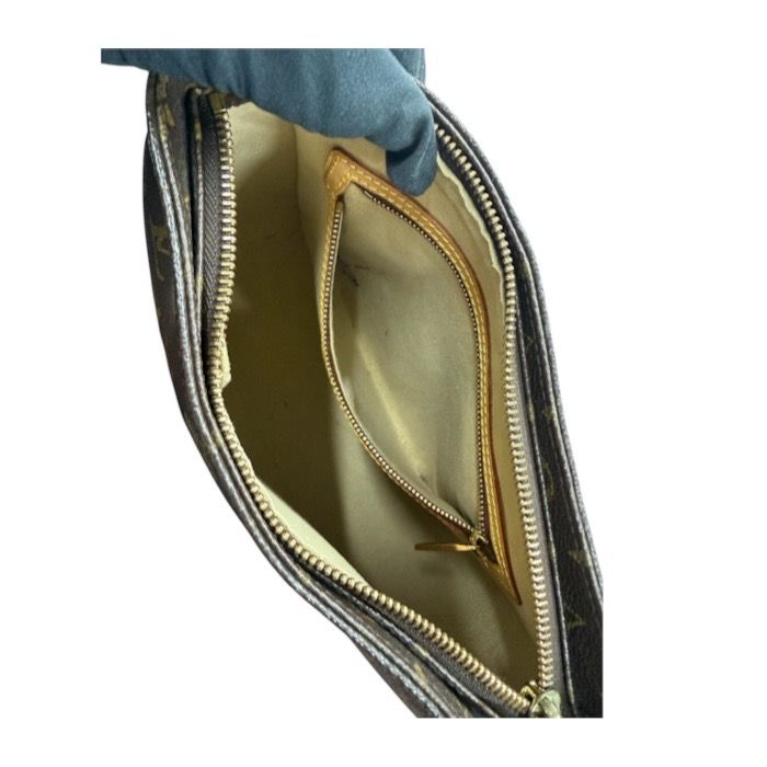 Louis Vuitton Monogram Brown Gold Leather Shoulder Bag — view 7