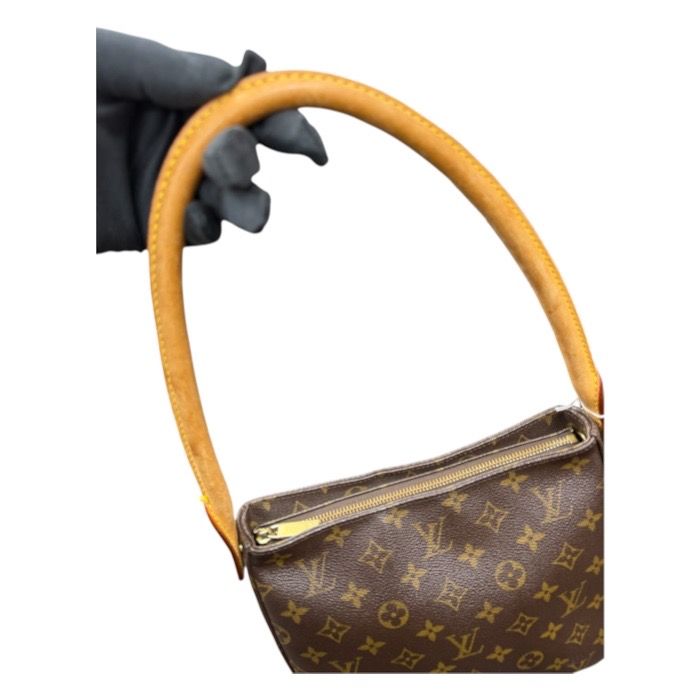 Louis Vuitton Monogram Brown Gold Leather Shoulder Bag — view 6