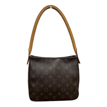Louis Vuitton Monogram Brown Gold Leather Shoulder Bag — view 2