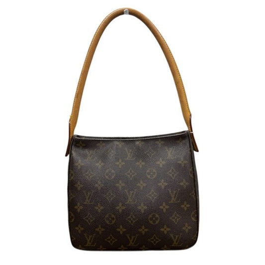 Louis Vuitton Monogram Brown Gold Leather Shoulder Bag