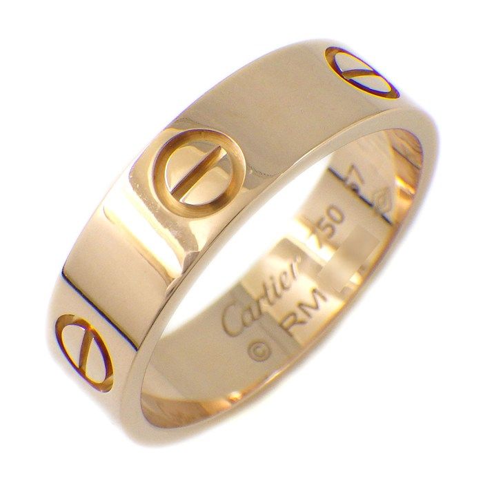 Cartier Ring Love Classic Model MM 18K Pink Gold