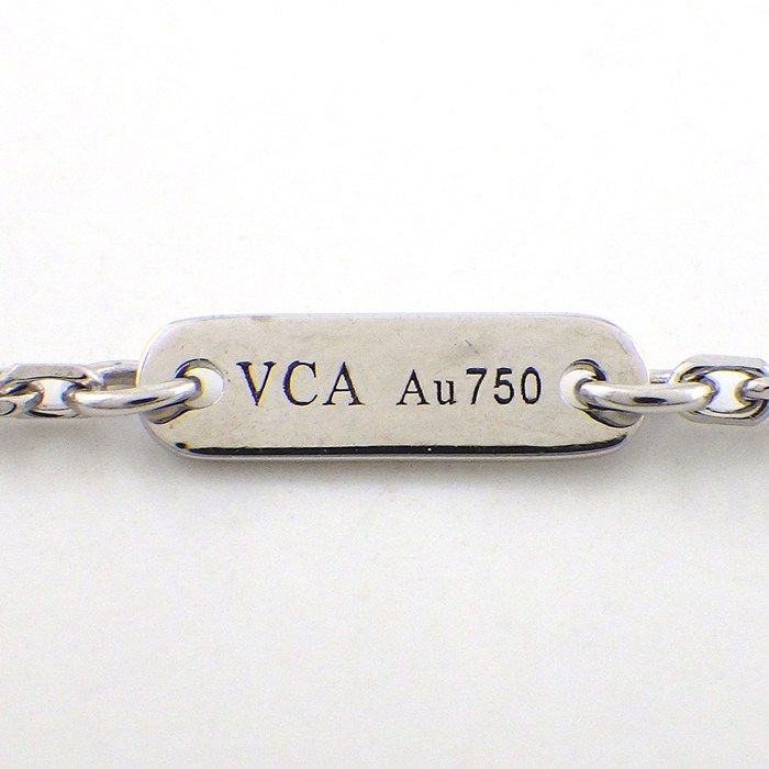 Van Cleef & Arpels Necklace Sweet Alhambra Diamond Total 18K White Gold — view 5