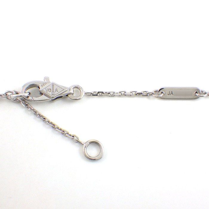 Van Cleef & Arpels Necklace Sweet Alhambra Diamond Total 18K White Gold — view 4