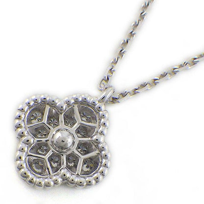 Van Cleef & Arpels Necklace Sweet Alhambra Diamond Total 18K White Gold — view 2