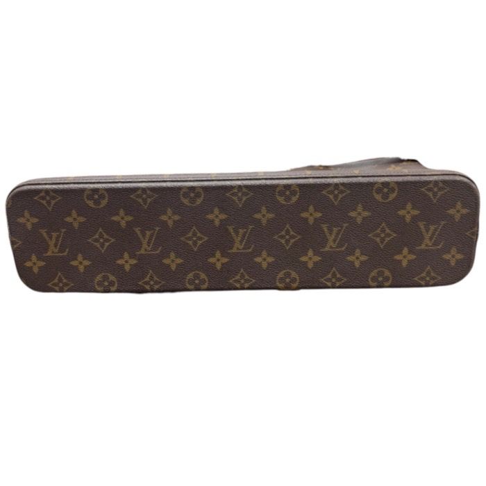 Louis Vuitton Monogram Brown Gold Leather Tote Bag — view 4